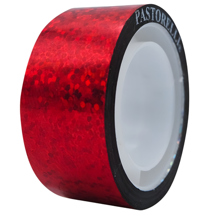 Tape Diamond Metallic Rød
