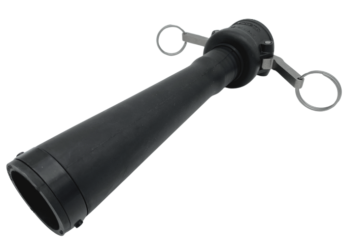 Blæserrør fra Hitachi blæser til Camlock