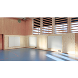 Væghængt spejlskab med sidespejle L300 cm