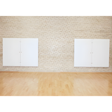 Væghængt spejlskab med sidespejle L400 cm