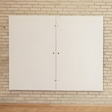 Væghængt spejlskab med sidespejle L300 cm