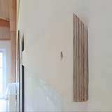 Væghængt spejlskab med sidespejle L300 cm