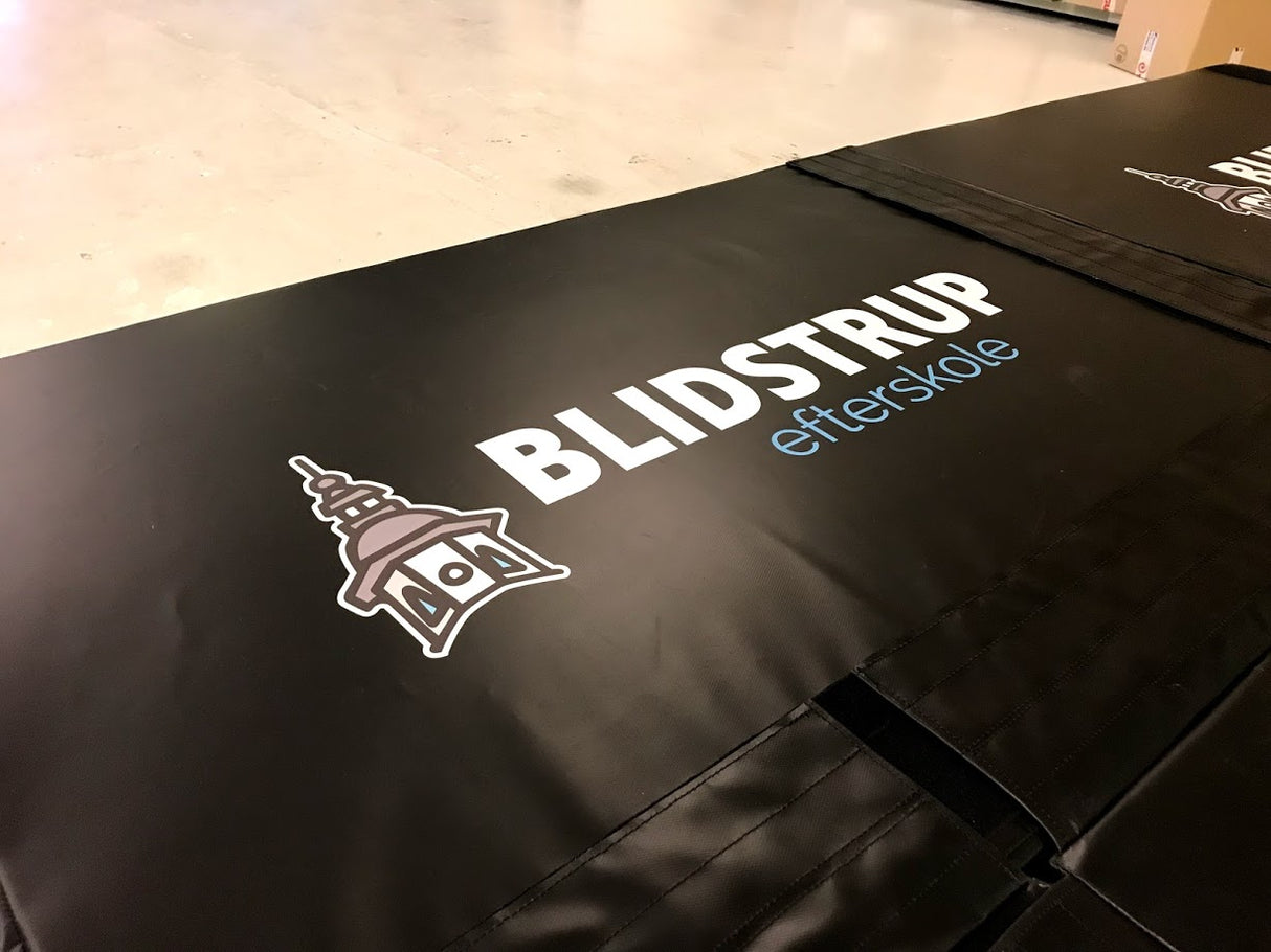 10 stk. logo i hvid folie