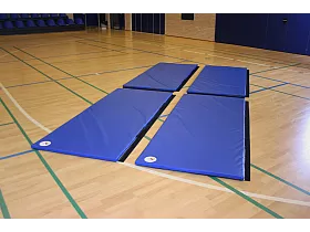 Gymnastikmatta med kardborrband